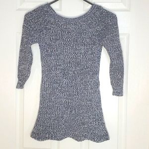 Girl's Sweater Dress size S 5/6 Navy and White